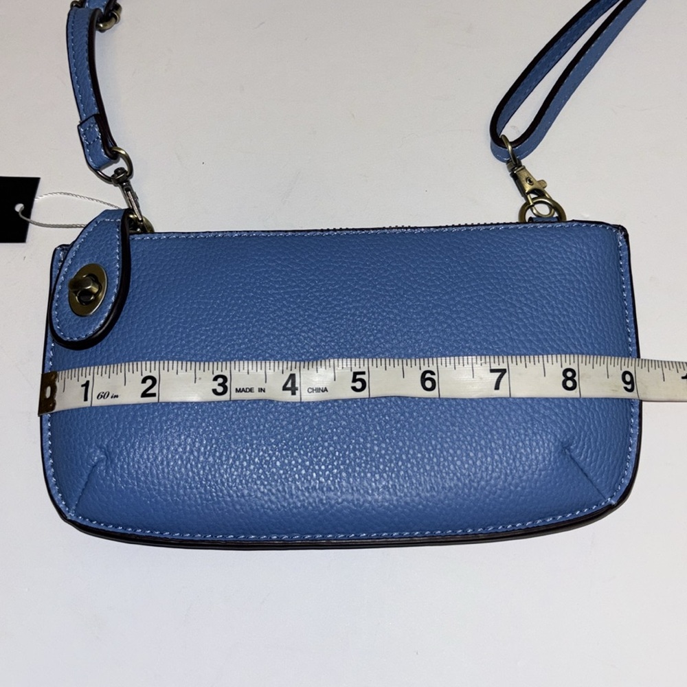 JOY BRAND SLATE BLUE VEGAN LEATHER WRISTLET/CROSSBODY GORGEOUS COLOR 💙💙💙💙💙💙💙 - Picture 5 of 6